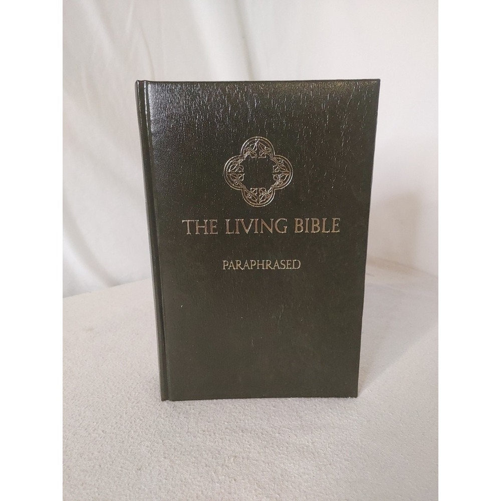 The Living‎ Bible Paraphrased TYNDALE  1974 Padded Hardcover No Markings